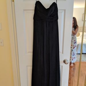 Amsale Crinkle Chiffon Strapless Bridesmaid Dress